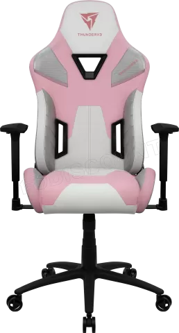 Photo de Fauteuil Gamer ThunderX3 TC5 (Rose/Gris/Blanc)