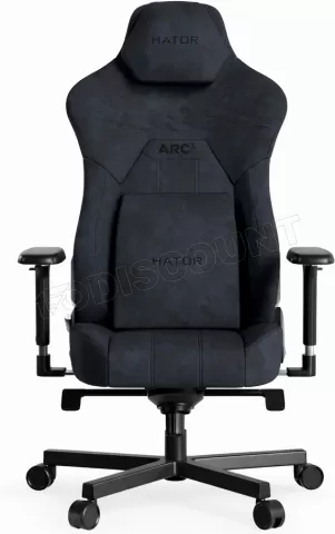 Photo de Fauteuil Hator Arc 3 Velour - Taille XL (Noir)