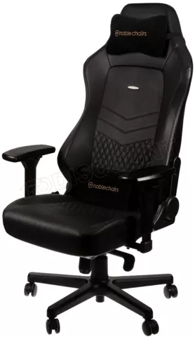 Photo de Fauteuil Noblechairs Hero en Cuir véritable (Noir)