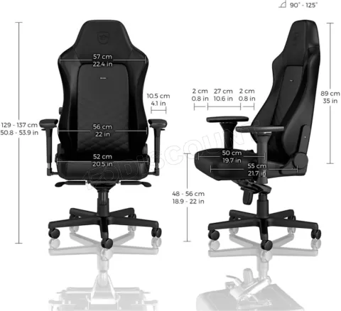 Photo de Fauteuil Noblechairs Hero (Noir)