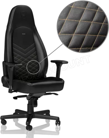 Photo de Fauteuil Noblechairs Icon (Noir/Or)