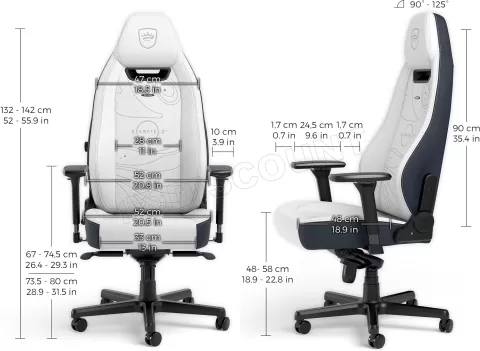 Photo de Fauteuil Noblechairs Legend Starfield Edition (Blanc/Bleu)