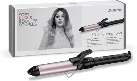 Photo de Fer à boucler Babyliss Sublime Touch Pro 180 C332E (Noir/Rose)