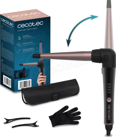 Photo de Fer à boucler Cecotec SurfCare TwistConic (Noir)