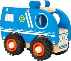 Photo de Fourgon de police Small Foot en bois (Bleu)