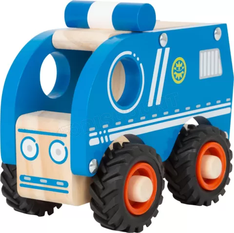 Photo de Fourgon de police Small Foot en bois (Bleu)