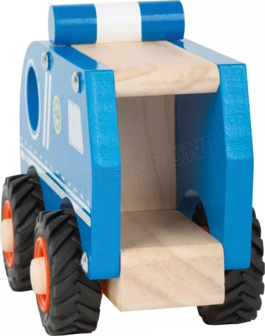 Photo de Fourgon de police Small Foot en bois (Bleu)