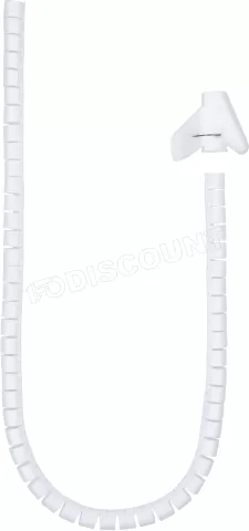 Photo de Gaîne Organisateur de câbles Nanocable 1m x 25mm avec outil de pose (Blanc)