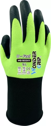 Photo de Gants de travail Wonder Grip WG-1855HY en nitrile (Taille L/9)