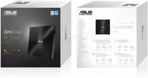 Photo de Graveur DVD externe slim Asus ZenDrive U9M (Noir)