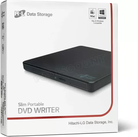 Photo de Graveur DVD externe slim Hitachi/LG GP60 (Noir)