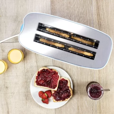 Photo de Grille-Pain Cecotec Toast&Taste 2L (Blanc/Bleu)