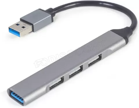 Photo de Hub USB 3.1 Gembird - 4 ports (Gris)