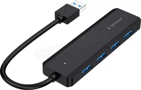 Photo de Hub USB 3.1 Gembird - 4x USB-A et 1x USB-C (Noir)
