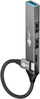 Photo de Hub USB-C 3.2 Goobay Slim - 4 ports (Gris)