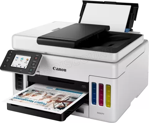 Photo de Imprimante Multifonction 3en1 Canon Maxify MegaTank GX6050 (Blanc)