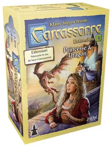 Photo de Jeu - Carcassonne : Princesse et Dragon (Extension)