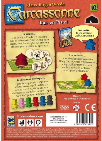 Photo de Jeu - Carcassonne : Tous en Piste (Extension)