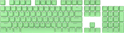 Photo de Jeu de 105 touches pour clavier Corsair PBT Double-Shot Pro (Vert) AZERTY