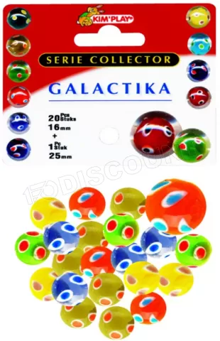 Photo de Jeu de 20 Billes et 1 Calot (Motif Galactika)