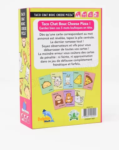 Photo de Jeu de Cartes - Taco Chat Bouc Cheese Pizza