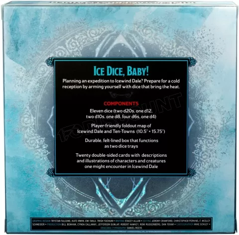 Photo de Jeu de Rôle : Dungeons & Dragons 5 - Set de Dés Icewind Dale Frostmaiden