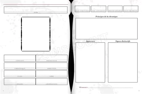 Photo de Jeu de Rôle : Vampire la Mascarade - Le Journal du Personnage