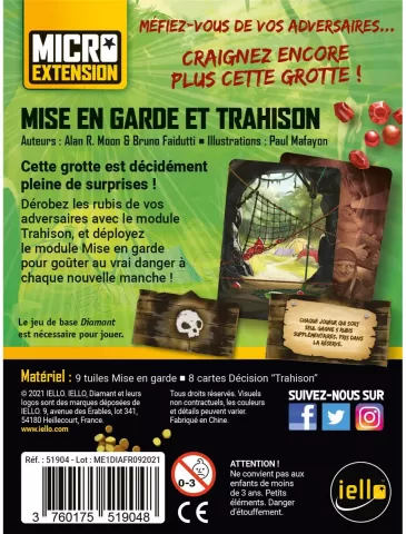 Photo de Jeu - Diamant : Mise en Garde et Trahison (Ext) (Fr)