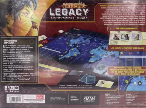 Photo de Jeu - Pandemic Legacy : Saison 1 (Rouge)