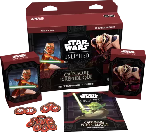 Photo de Jeu - Star Wars Unlimited : Crepuscule de la Republique  (Kit 2 Joueurs) (Fr)