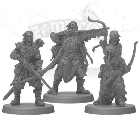 Photo de Jeu - Zombicide Black Plague : Deadeye Walkers (Pack)