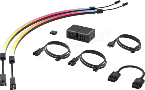 Photo de Kit Bandeaux LED RGB Corsair iCue Link LS Aurora 35cm