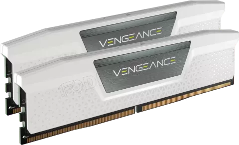 Photo de Kit Barettes mémoire 32Go (2x16Go) DIMM DDR5 Corsair Vengeance 6000MHz (Blanc)