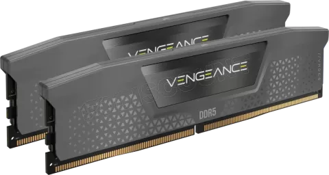 Photo de Kit Barettes mémoire 32Go (2x16Go) DIMM DDR5 Corsair Vengeance 6000MHz (Noir)