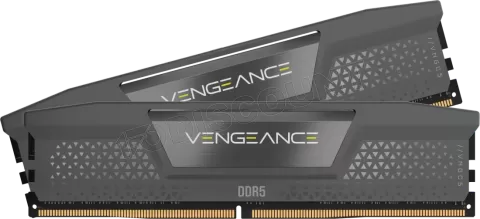 Photo de Kit Barettes mémoire 32Go (2x16Go) DIMM DDR5 Corsair Vengeance 6000MHz (Noir)