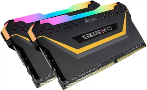 Photo de Kit Barrettes mémoire 16Go (2x8Go) DIMM DDR4 Corsair Vengeance Pro Tuf Edition RGB  3200Mhz (Noir) optimisé Ryzen