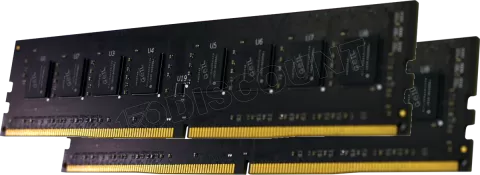 Photo de Kit Barrettes mémoire 16Go (2x8Go) DIMM DDR4 GeIL Pristine 3200Mhz (Noir)