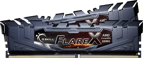 Photo de Kit Barrettes mémoire 16Go (2x8Go) DIMM DDR4 G.Skill Flare X  3200Mhz (Noir)