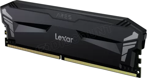 Photo de Kit Barrettes mémoire 16Go (2x8Go) DIMM DDR4 Lexar Ares OC  3600Mhz (Noir)