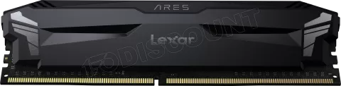 Photo de Kit Barrettes mémoire 16Go (2x8Go) DIMM DDR4 Lexar Ares OC  3600Mhz (Noir)