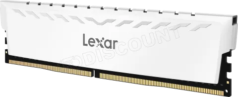 Photo de Kit Barrettes mémoire 16Go (2x8Go) DIMM DDR4 Lexar Thor  3600Mhz (Blanc)