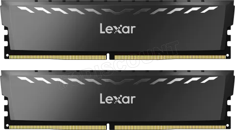 Photo de Kit Barrettes mémoire 16Go (2x8Go) DIMM DDR4 Lexar Thor 3600Mhz (Noir)