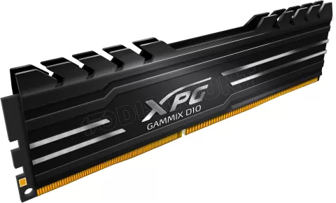 Photo de Kit Barrettes mémoire 32Go (2x16Go) DIMM DDR4 Adata XPG GammiX D10  3200Mhz (Noir)