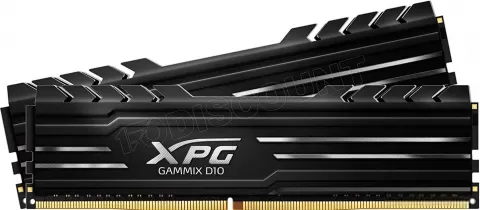 Photo de Kit Barrettes mémoire 32Go (2x16Go) DIMM DDR4 Adata XPG GammiX D10  3200Mhz (Noir)