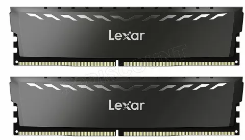 Photo de Kit Barrettes mémoire 32Go (2x16Go) DIMM DDR4 Lexar Thor  3200Mhz (Noir)