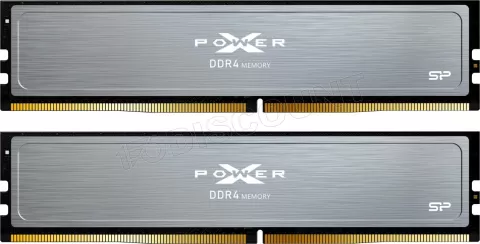 Photo de Kit Barrettes mémoire 32Go (2x16Go) DIMM DDR4 Silicon Power XPower Pulse 3200Mhz (Gris)