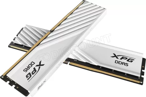 Photo de Kit Barrettes mémoire 32Go (2x16Go) DIMM DDR5 Adata XPG Lancer Blade  5600MHz (Blanc)