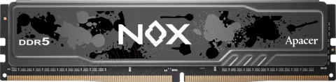 Photo de Kit Barrettes mémoire 32Go (2x16Go) DIMM DDR5 Apacer Nox 5600MHz (Noir)