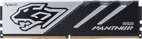 Photo de Kit Barrettes mémoire 32Go (2x16Go) DIMM DDR5 Apacer Panther 5600MHz (Noir/Argent)