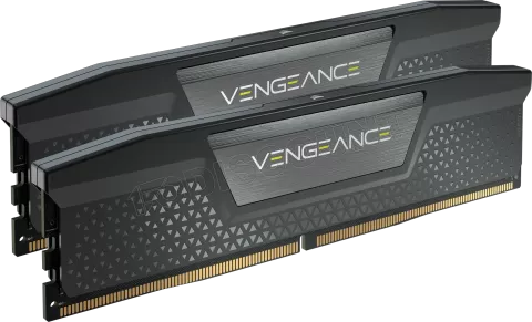 Photo de Kit Barrettes mémoire 32Go (2x16Go) DIMM DDR5 Corsair Vengeance  6000MHz CL36 (Noir)